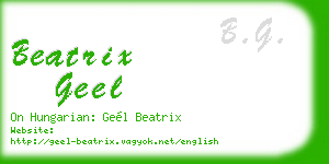 beatrix geel business card